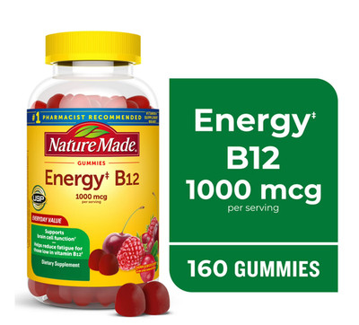 Nature Made Energy B12 Gummies 1000 mcg Vitamin B12 160 Gummies