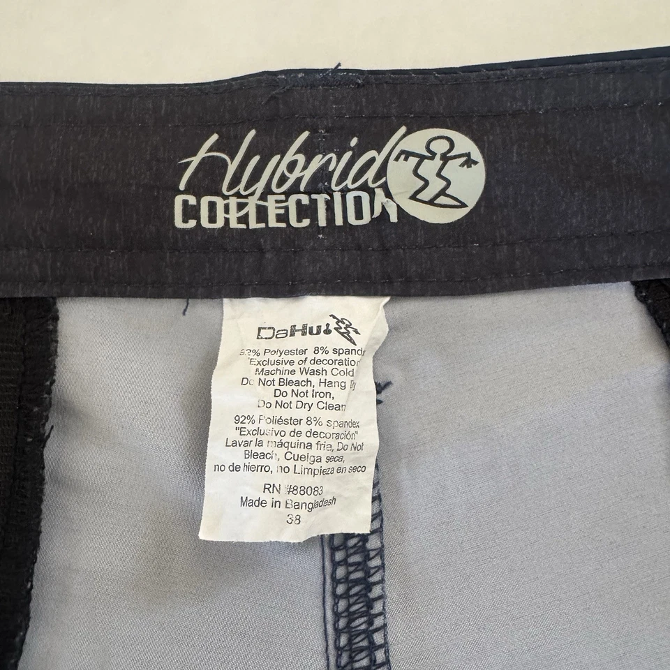 Shorts Da Hui Coleção Híbrida Masculino Tamanho 38 Azul Usado Havaí Surf Swim Tribal - Imagem 4 de 4