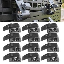 12 Pcs Shovel Holder Quick Release Rubber Clamp Grip Mounting Kit Universal