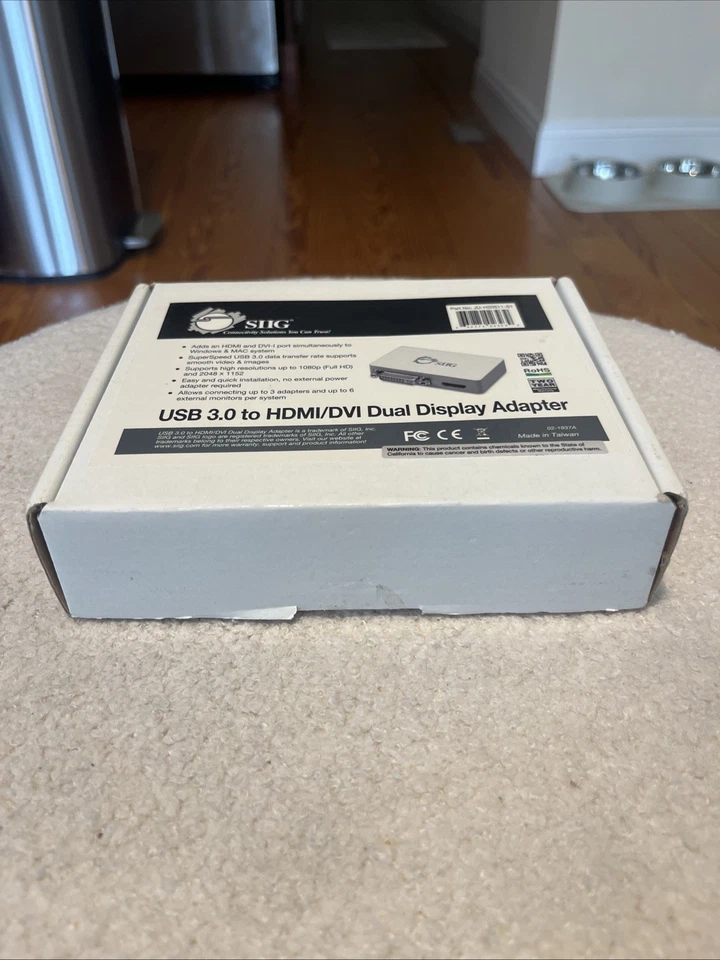 SIIG USB 3.0 to HDMI + DVI Simultaneous Dual Display Adapter For Mac and Windows - Image 3 of 4