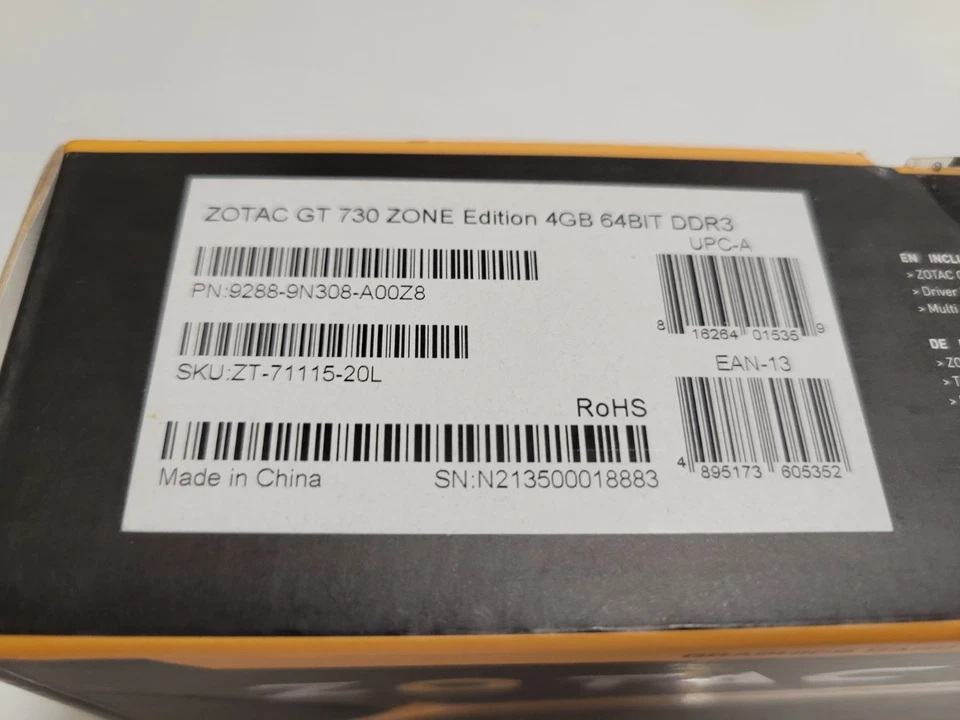 2014 Zotac GeForce GT 730 4GB Zone Edition Low Profile Passive- Graphics Card - Image 4 of 4