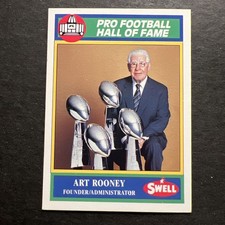 1990 Swell Pro Football Hall of Fame - Art Rooney #35 (RC)