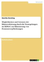 Henrike Kersting | MöGlichkeiten Und Grenzen Der BilanzverküRzung Durch Die...