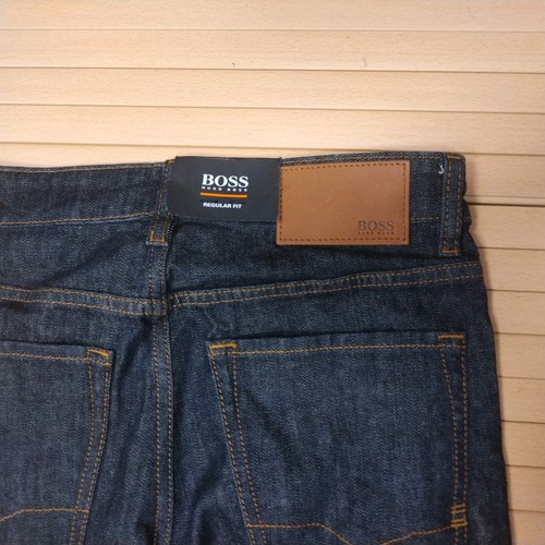 Jeans Hugo Boss W30 L34 blu uomo 030 Maine elasticizzati regolari cerniera diritta profonda - Foto 7 di 13