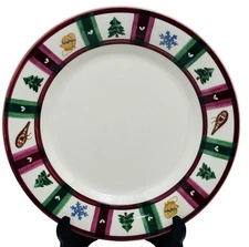 Pfaltzgraff Snow Bear Dinner Plates 11” Stoneware Winter Decor Lot Set Of 7