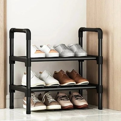 Schwarz Mehrschichtig Schuhregal Aufbewahrung Regal Schrank Haus Eingang Flur Wohnheim Org
