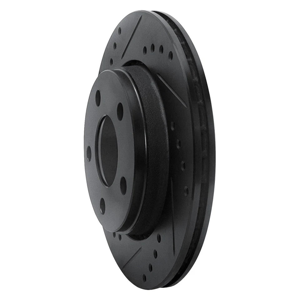 For Audi 5000 Quattro 86-88 Brake Rotor DFC Premium Drilled & Slotted Rear Foto 2 de 4