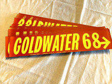 LOT OF 86 Vintage Barry Goldwater for President 1968 Bumper Sticker-Original-NOS
