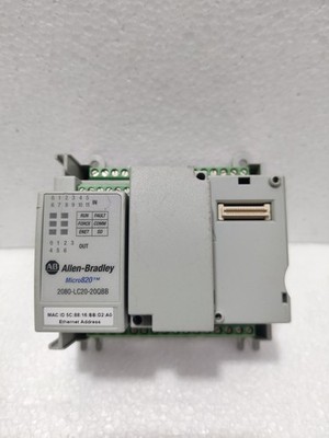 Allen Bradley 2080-LC20-20QBB Ser C Micro 820 Controller *GEBRAUCHT*