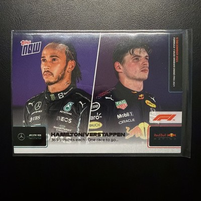 Hamilton - Verstappen - 2021 Topps Now F1 369.5 Points each -One Race PR:51224