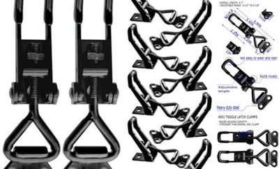 10Pack Black Toggle Latch Clamp, Heavy Duty Latch-Style Toggle Clamp, 4001