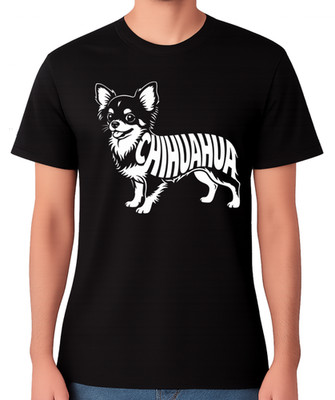 Chihuahua Hunderasse Minimal Line Art Haustierliebhaber Unisex T-Shirt süß Hund Tee