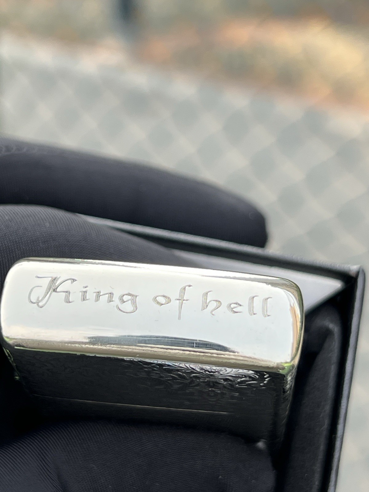 Zippo Baphomet King Of Hell Silver 5 Sides Lighter In A New Box