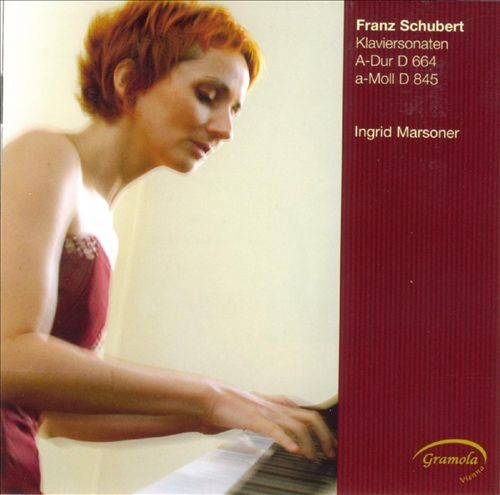 INGRID MARSONER FRANZ SCHUBERT: KLAVIERSONATEN A-DUR D 664, A-MOLL D 845 NEW CD - Foto 1 di 1