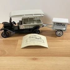 Vintage 1980s Bell System Ford Model T Telephone Construction Truck w Trailer