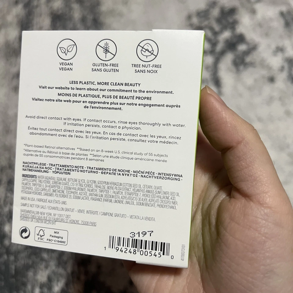 BareMinerals Ageless 10% Phyto Retinol Night Concentrate ~ 8ml/0.7floz Mini Size - Image 2 of 4