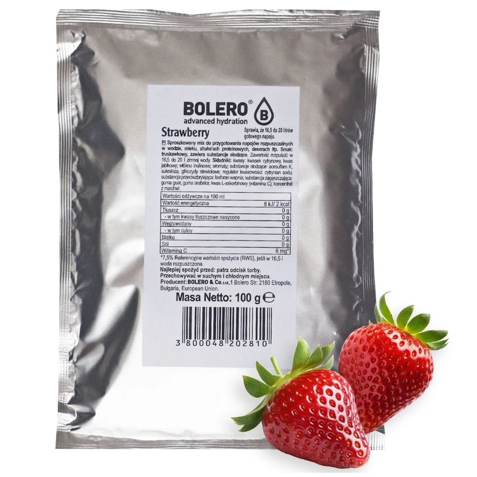 Bolero Beutel Instant-Getränk Erdbeere - 100 g