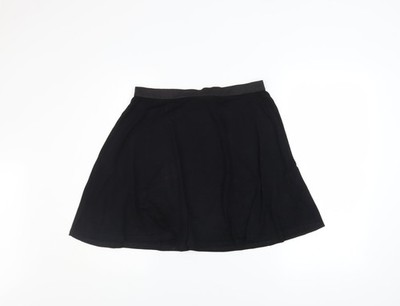 ASOS DESIGN Damen Schwarz A-Linie Jersey Stretch Rock Größe 16