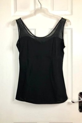 Marks & Spencers Womens Plus Size Black Shaping & Slimming Vest Top Size 18 uk