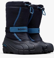 Sorel Snow Kids Flurry Winter Boots Navy/Classic Blue Size 11 Toddler NWOB