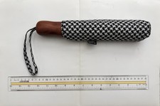 Fabrycznie nowy stary granatowy Supply Co 12 cali MINI Parasol Houndstooth Wzór
