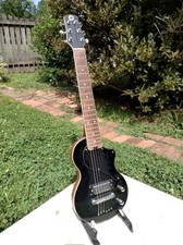 Blackstar Carry-On Travel Guitar Black With Gig Bag and Stand Value