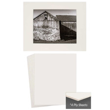 Warm White Museum Board 4 Ply 11x14 100 Cotton Rag Archival Mat 25pk