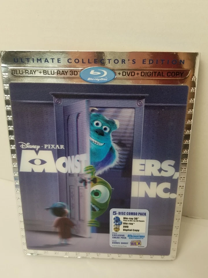 Disney Monster, Inc. 3D Blu-ray, DVD Lenticular and Monsters University Blu-ray  - Image 2 of 4