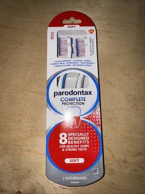 E Parodontax Complete Protection Manual Soft Toothbrush For Healthy Gums 2 Pack