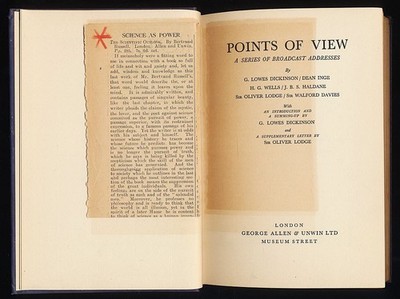 Points of View : A series of broadcast addresses by G. Lowes Dickinson, Dean Ing