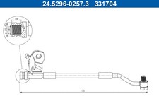 BREMSSCHLAUCH FÜR HYUNDAI I20 I (PB, PBT) - ATE 24.5296-0257.3
