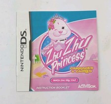 Magical Zhu Zhu Princess Carriages Castles Nintendo DS MANUAL ONLY Authentic