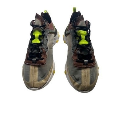 Nike React Element 87 Desert Sand/Brown /Gray Size 9.5 2018 AQ1090- RARE 