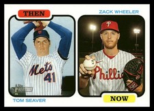 2022 Topps Heritage - Then and Now Tom Seaver/Zach Wheeler #TAN-SW