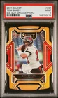 New Listing2021 Panini Select Tom Brady #201 Die Cut Orange Prizm PSA 9