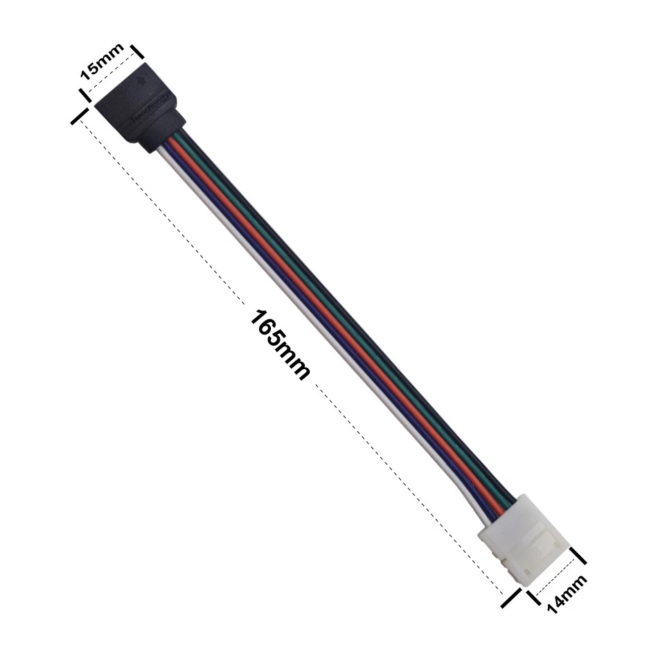 5Pin 5050 RGBW LED Strip light Extension Connector Cable Wire For RGBW LED stirp - Image 3 of 4