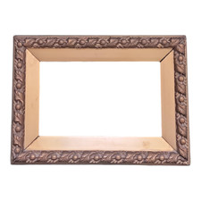 CORNICE Specchio Specchiera per Quadro LEGNO Dorato stile Liberty prima metà 900
