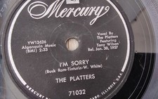 The Platters 78rpm Single 10-inch Mercury Records 71032 I'm Sorry