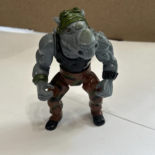 Vintage 1988 Teenage Mutant Ninja Turtles  Rocksteady Action Figure Only TMNT