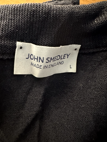 John Smedley Tapton extra fine merino quarter zip, size L - Picture 7 of 8
