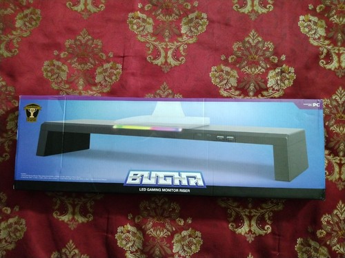 Bugha exclusive LED gaming monitor riser w/ USB and USB-C hub - 第 3/4 張圖片