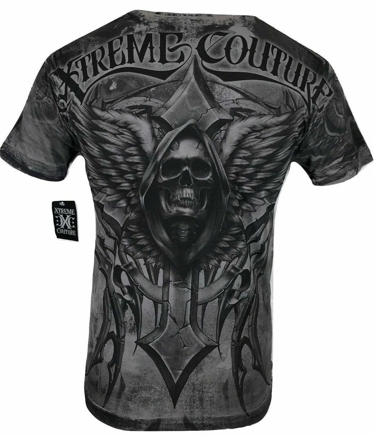 Xtreme Couture Affliction Men's T-Shirt LAST SCREAM Gray Tattoo Biker S-5XL
Opens in a new window or
