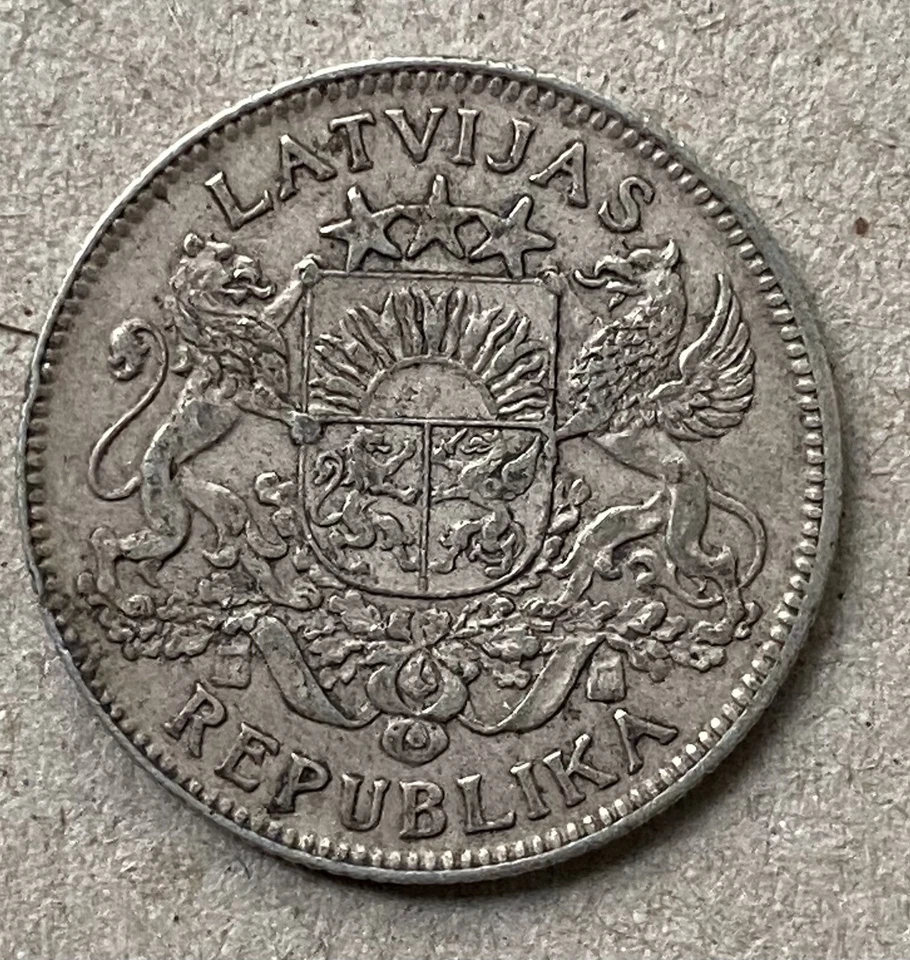 Sammlerstück 1 Lats  Lettland 1924 - Bild 2 von 2