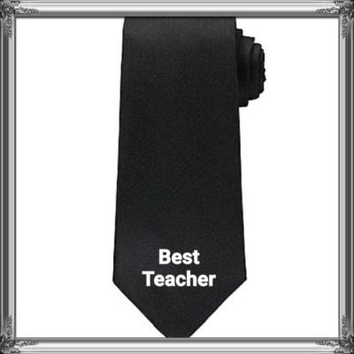 TEACHER GIFT TIES school  men dad uncle brother personalised any message 