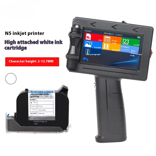 Inkjet Coding Machine Inkjet Label Printer 12.7mm Production Date Time ...