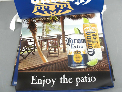 CORONA BEER VINYL STRING ENJOY THE PATIO PENNANT BANNER BAR MANCAVE PARTY NEW