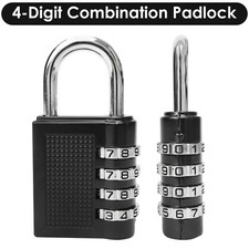 Weatherproof Security Padlock Outdoor Heavy Duty 4 Digit Combination Pad Lock