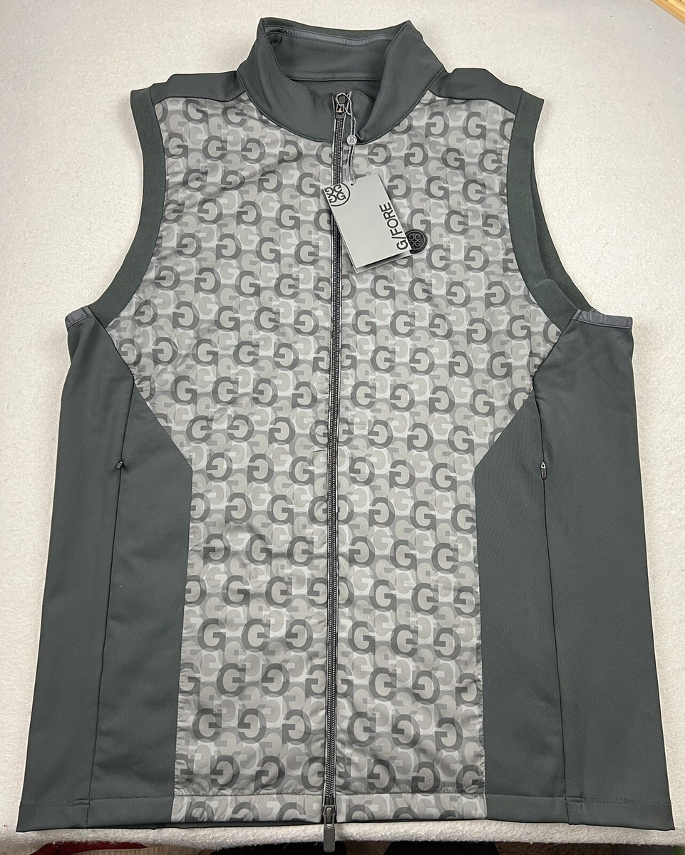 G/FORE Men's Golf Water/Wind Resistant Vest G4MA23O49A Onyx G/FORE Men's Golf Water/Wind Resistant Vest G4MA23O49A Onyx