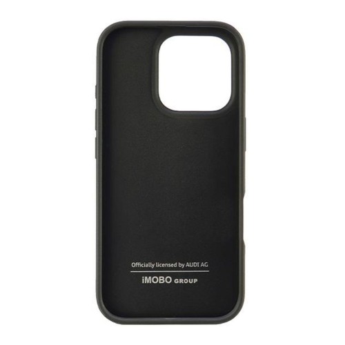 Audi Apple iPhone 16 Pro Max Hardcase Hülle Synthetic Leather Schwarz - Picture 6 of 7