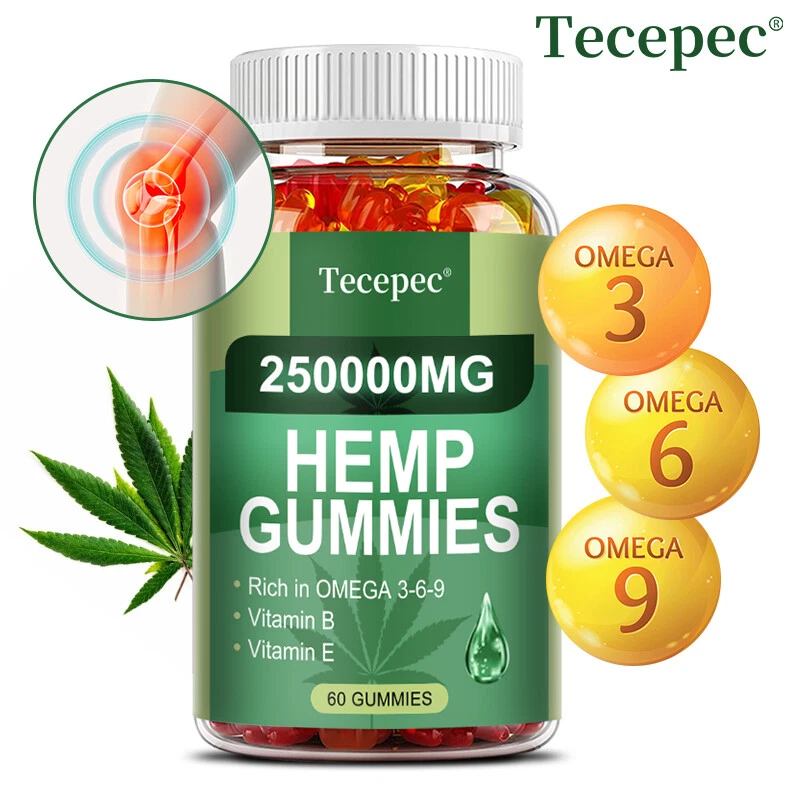 Gomas de ervas Extra Strength para dormir, ansiedade, inflamação e dor 60 gomas - Imagem 2 de 4